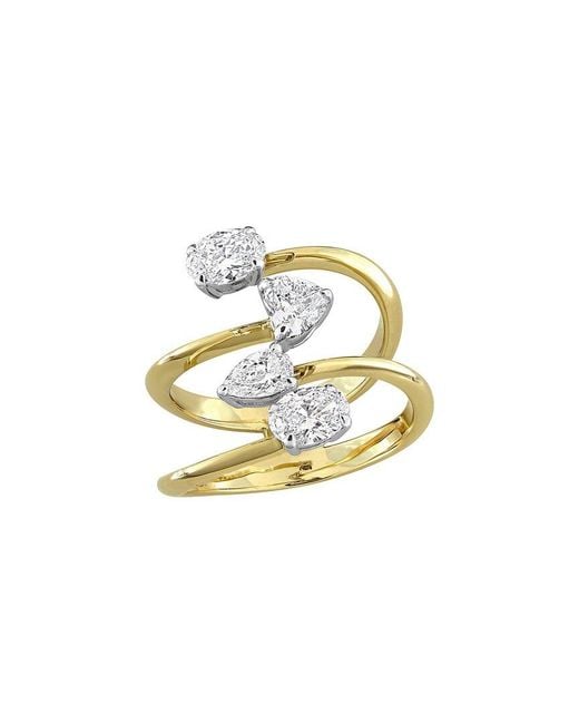 Created Forever White 14K 0.50 Ct. Tw. Lab-Grown Diamond Swirl Ring