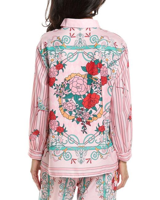 To My Lovers Red Printed Top