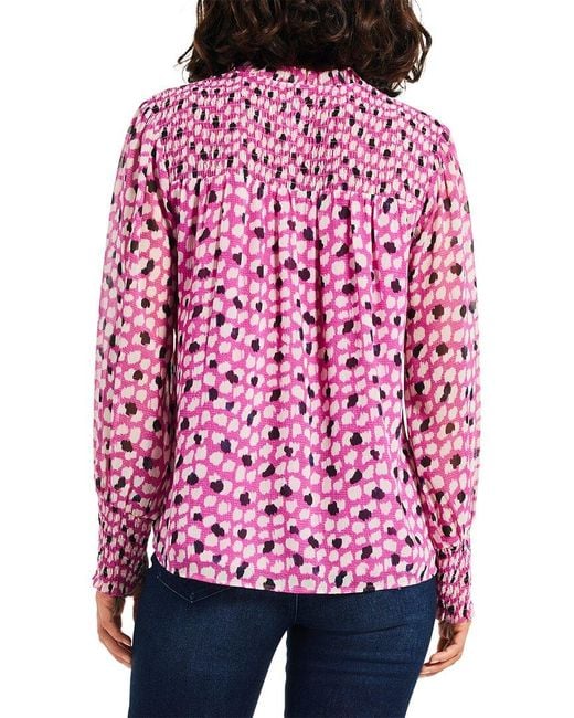 NIC+ZOE Red Nic+zoe Petite Vivid Dot Top