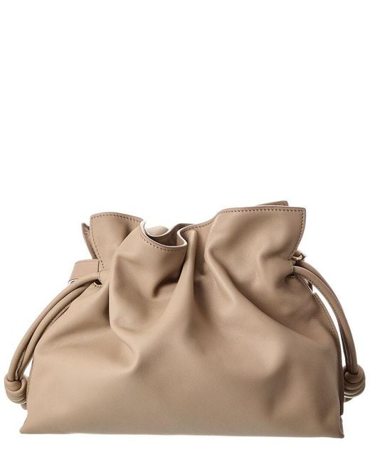 Loewe Brown Flamenco Medium Leather Clutch