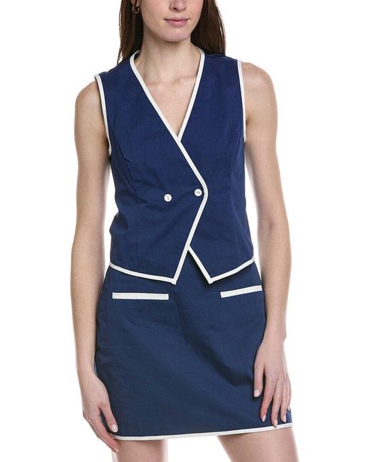 LOST AND WANDER Blue Sailor's Voyage Vest Top