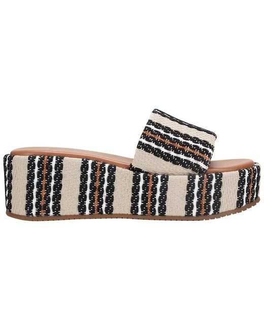 Marc Fisher Brown Daylin3 Textile Sandal