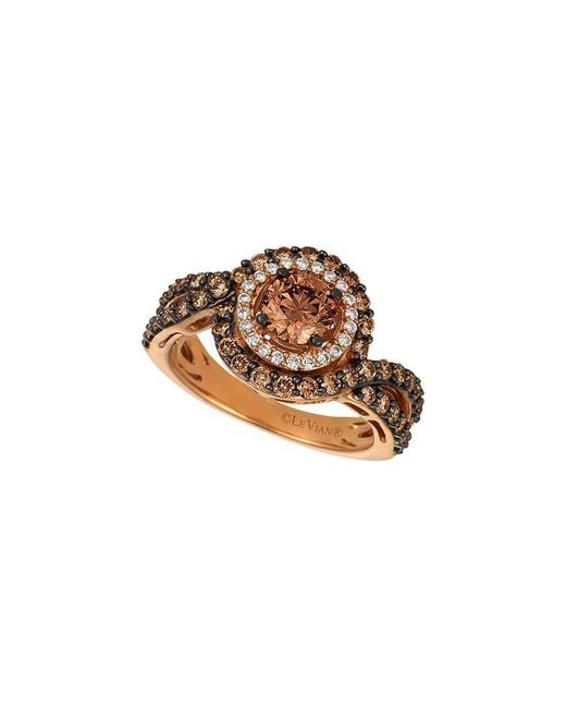 Le Vian White Chocolatier 14k Strawberry Gold 1.10 Ct. Tw. Diamond Ring