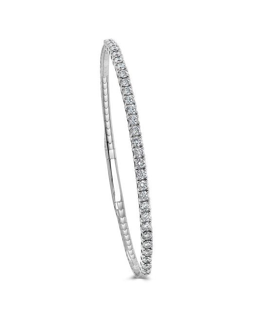 Sabrina Designs White 14k 1.89 Ct. Tw. Diamond Bangle Bracelet