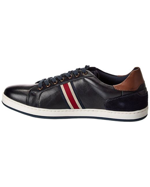 Dune Black Tomer Leather & Suede Sneaker for men