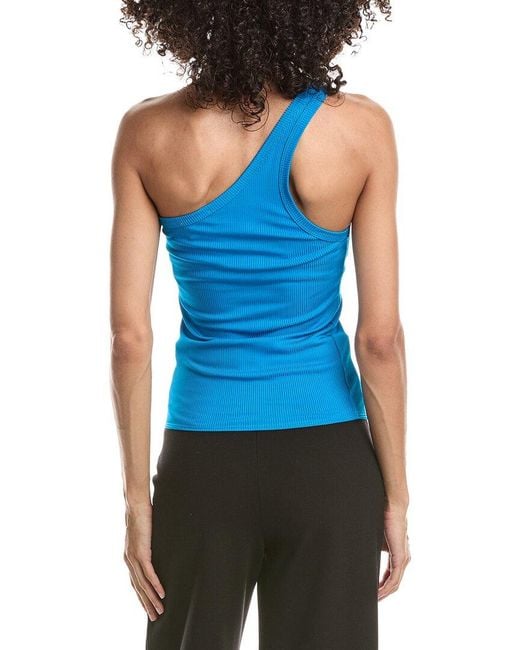 Forte_forte Blue One-Shoulder Top
