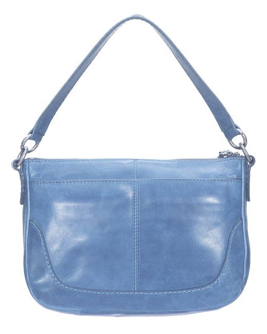 Frye Blue Melissa Leather Crossbody