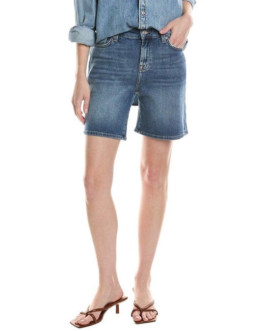 7 For All Mankind Blue Boy Midelt Short