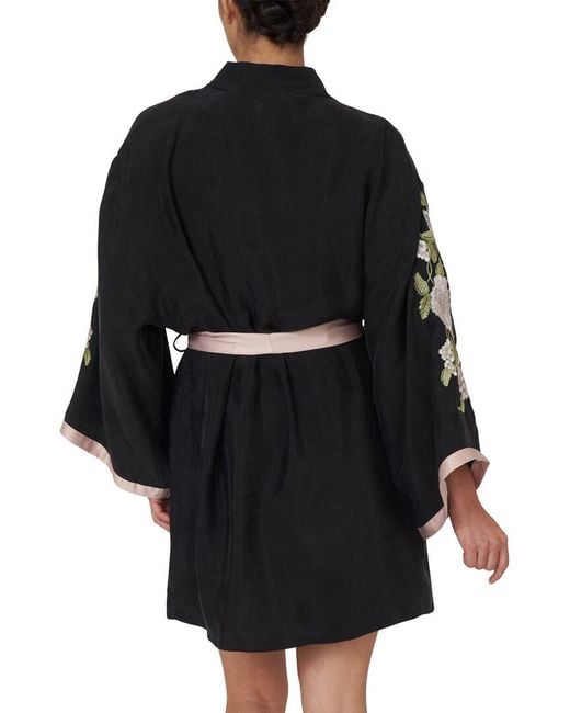 Rya Collection Black Magnolia Cover-Up