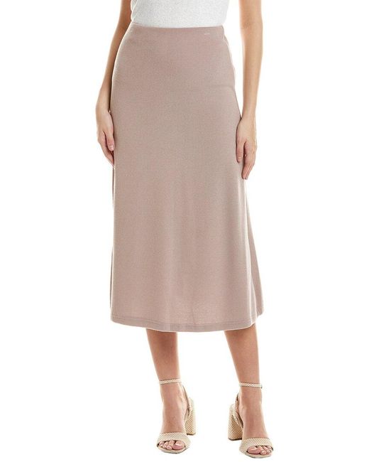 Avantlook Natural Brushed Midi Skirt