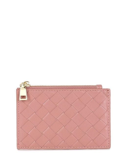 Tiffany & Fred Paris Pink Leather Wallet