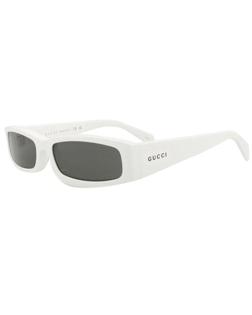 Gucci White 57Mm Sunglasses for men