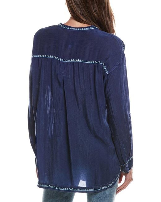 Johnny Was Blue Maxima Tunic