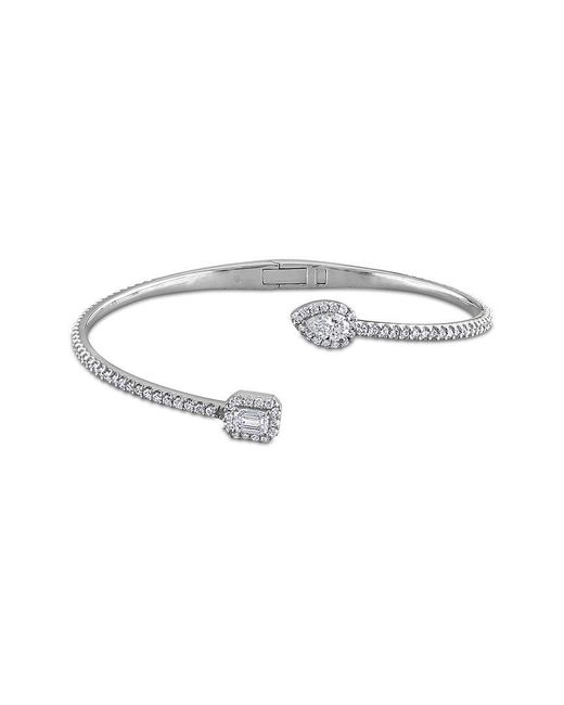 Lab Grown Diamonds White Created Forever 14K 2.17 Ct. Tw. Lab-Grown Diamond Crossover Bracelet