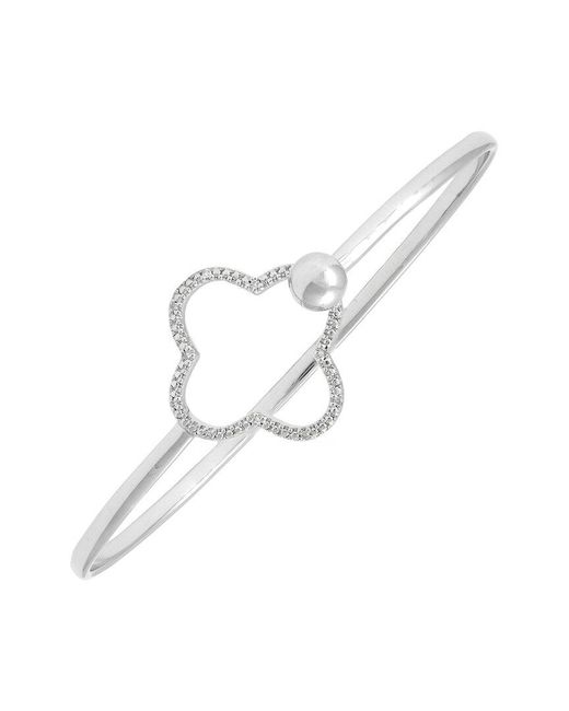 Diamond Select Cuts White 0.05 Ct. Tw. Diamond Bangle Bracelet
