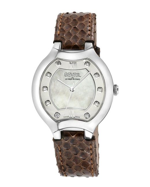 Gevril Gray Lugano Watch