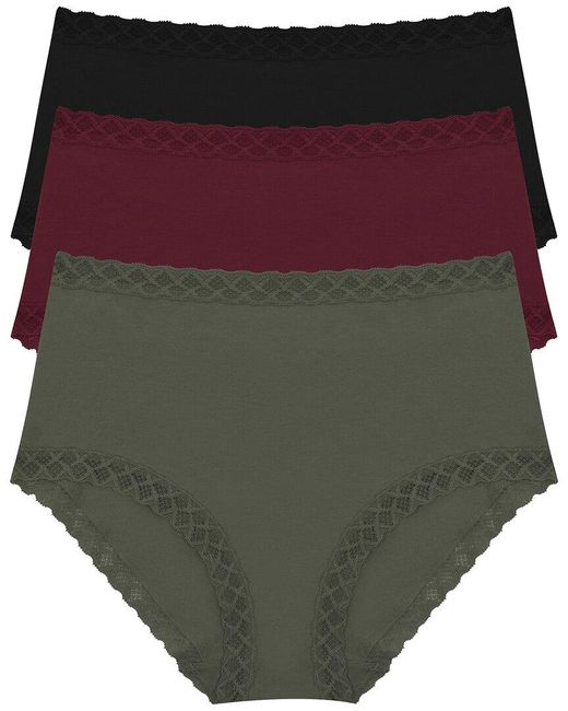 Natori Red 3Pk Bliss Full Brief
