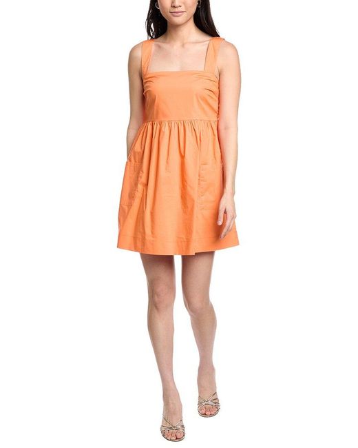 LOST AND WANDER Orange Paradiso Mini Dress