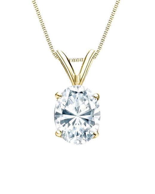 Sabrina Designs Lab Grown Diamonds White 14K 1.00 Ct. Tw. Lab-Grown Diamond Solitaire Pendant