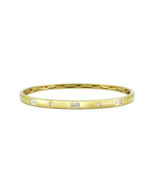 Sabrina Designs Metallic 18k 0.62 Ct. Tw. Diamond Stackable Bangle Bracelet