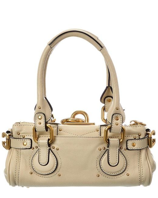 Chloé Metallic Paddington Small Leather Satchel
