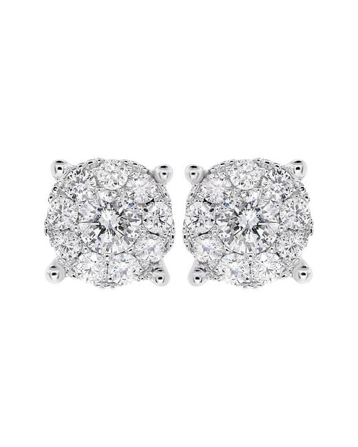 Diana M Fine Jewelry 14k White Gold 1.00 Ct. Tw. Diamond Earrings