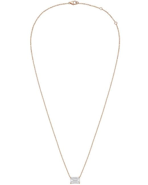 Diana M Multicolor Diana M. 14K Rose 5.00 Ct. Tw. Lab-Grown Diamond Pendant Necklace