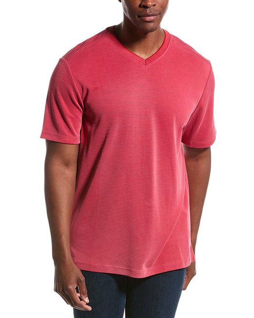 Tommy Bahama Red Coastal Crest T-shirt for men