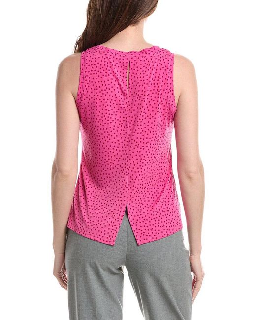 Vince Camuto Red Keyhole Tank