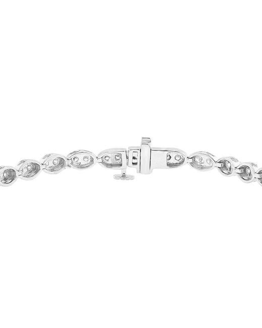 Effy Fine Jewelry White 14K 2.23 Ct. Tw. Lab-Grown Diamond Bracelet