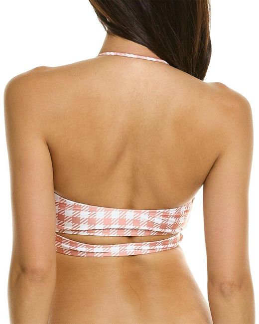 Shani Shemer Pink Brooke Bikini Top
