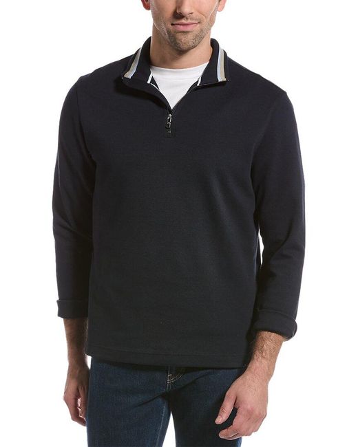 Ted Baker Black Morric Half-zip Pullover for men