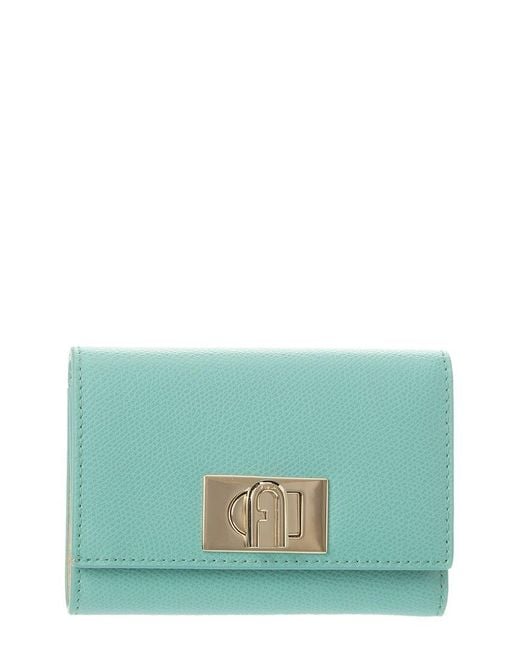 Furla Blue 1927 Medium Leather Compact Wallet