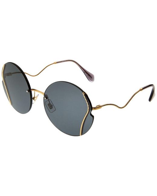Miu Miu Metallic 50xs 61mm Sunglasses