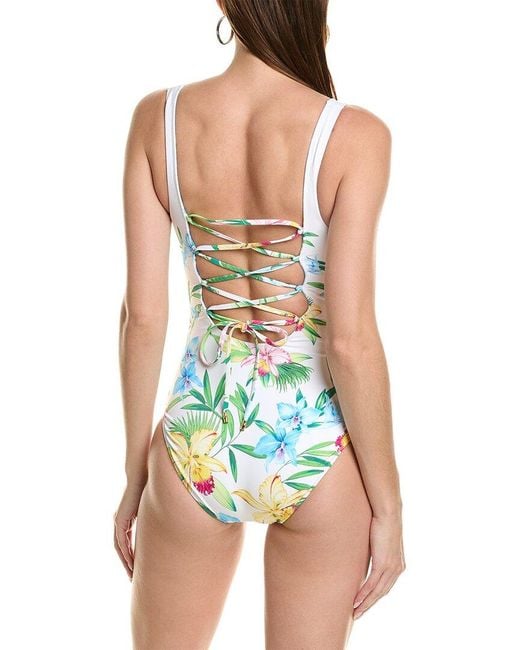 Tommy Bahama Blue Orchid Garden One-piece