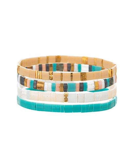 Eye Candy LA Blue Sandra Stretch Bracelet