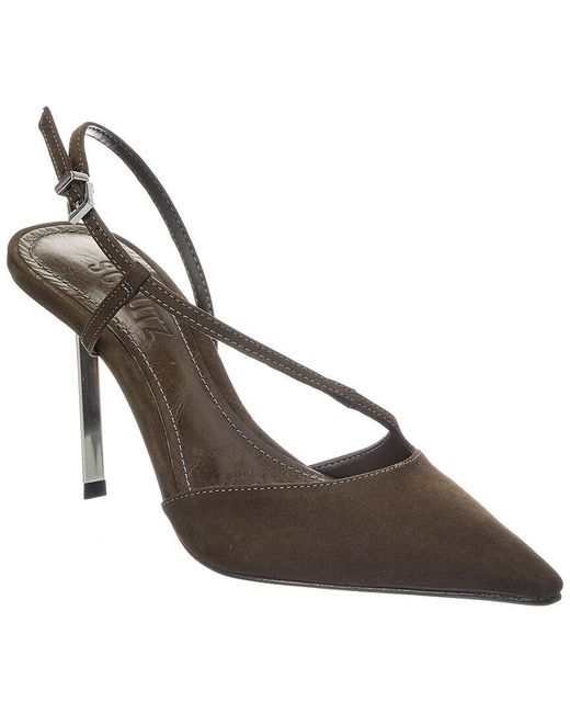 SCHUTZ SHOES Metallic Alira High Stiletto Pump