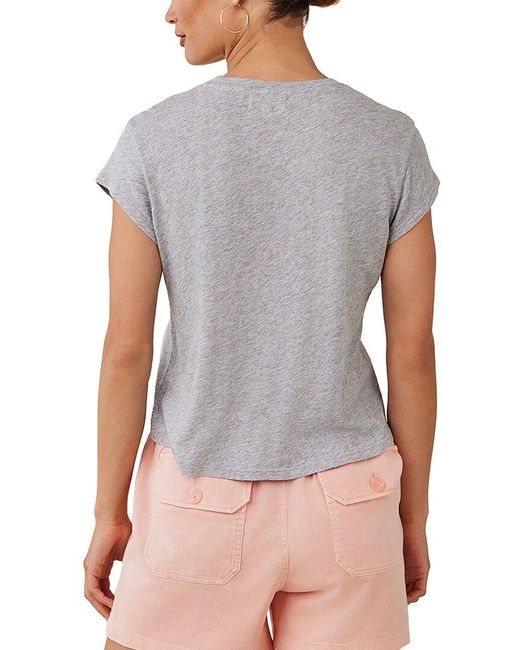 Bella Dahl Gray Baby Crew T-Shirt