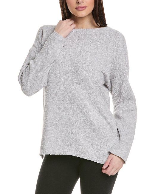 N Natori Gray Aura Sweater