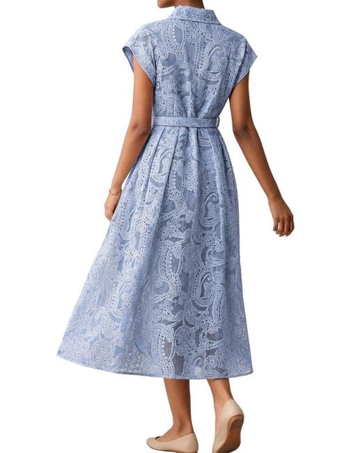 Vincent Blue Shirt Dress