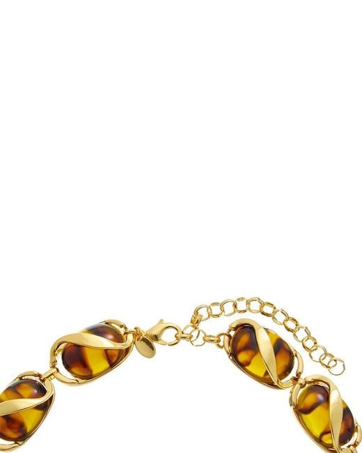 Kenneth Jay Lane Metallic Plated Collar Necklace