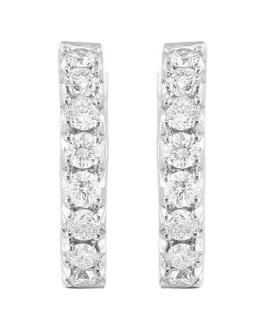 Effy Fine Jewelry White 14K 0.31 Ct. Tw. Diamond Earrings