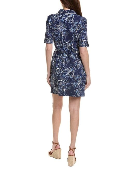 Tommy Bahama Blue Aubrey Sapphire Sea Islandzone Shirtdress