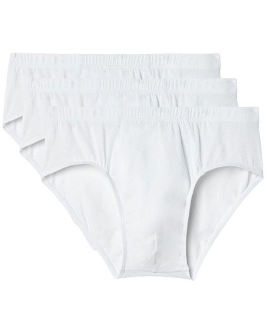 Silkcut White 3Pk Brief for men