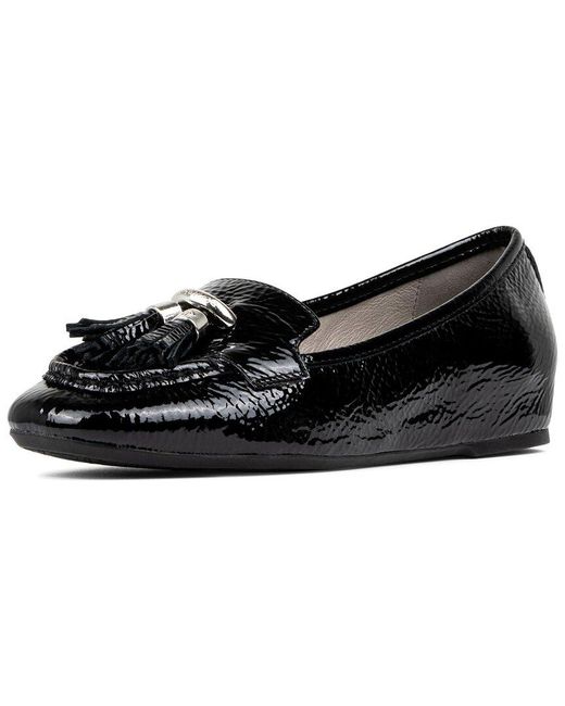 Donald J Pliner Black Loriel Leather Loafer