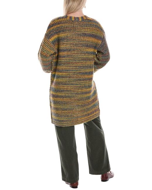 Joseph A Natural Shaker Rib Wool-Blend Cardigan