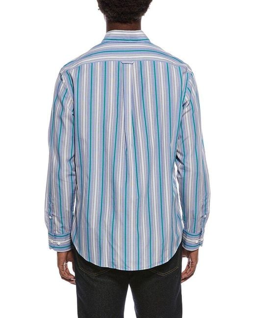 J.McLaughlin Blue Club Woven Shirt for men