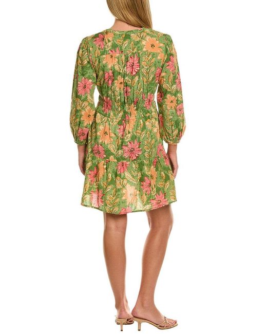 Velvet By Graham & Spencer Yellow Sharlene Long Sleeve Mini Dress