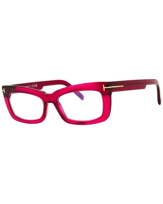 Tom Ford Red 55Mm Optical Frames