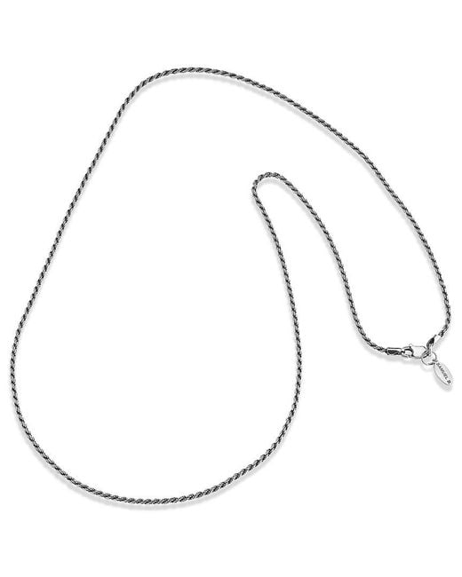 Samuel B. Metallic Silver Rope Chain Necklace